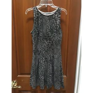 Cheetah Print suede dress